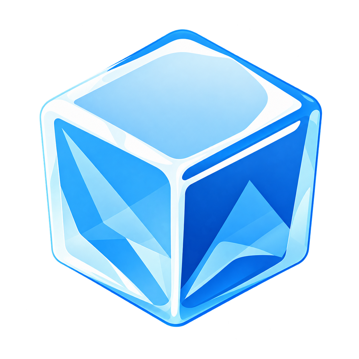 Cubo de gelo facetado da Ice
